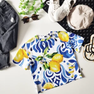 T-shirt "Lemons" >od ręki 104/110<