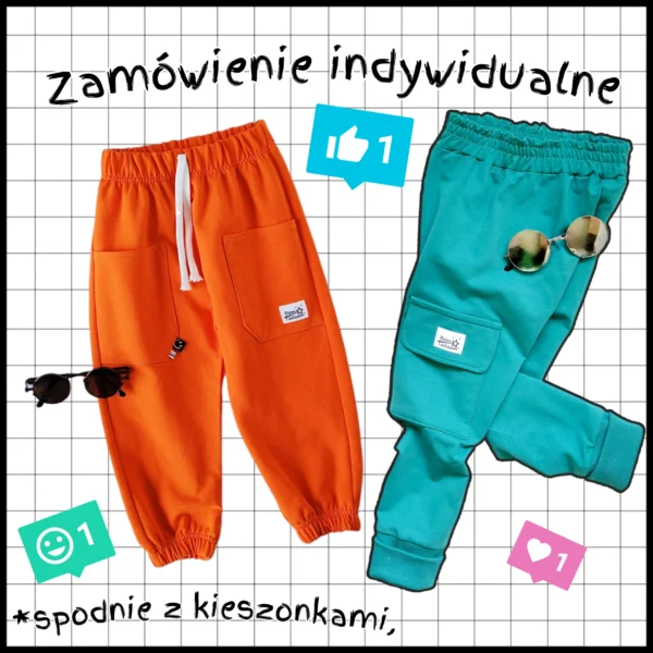 Spodnie dresowe z kieszonkami >dowolny fason, kolor, rozmiar<