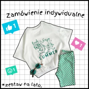 Zestaw na lato- t-shirt+kolarki >dowolny rozmiar, wzór, grafika, fason koszulki<